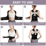 Back Brace Posture Corrector for Men and Women,Adjustable Back Posture Belt Invisible